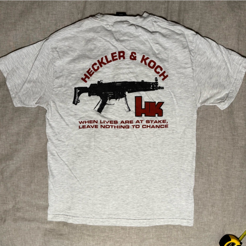 Heckler & Koch T-Shirt MEDIUM gray rolling death Maui